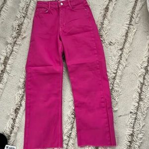 Pink Wide Leg Zara Jeans